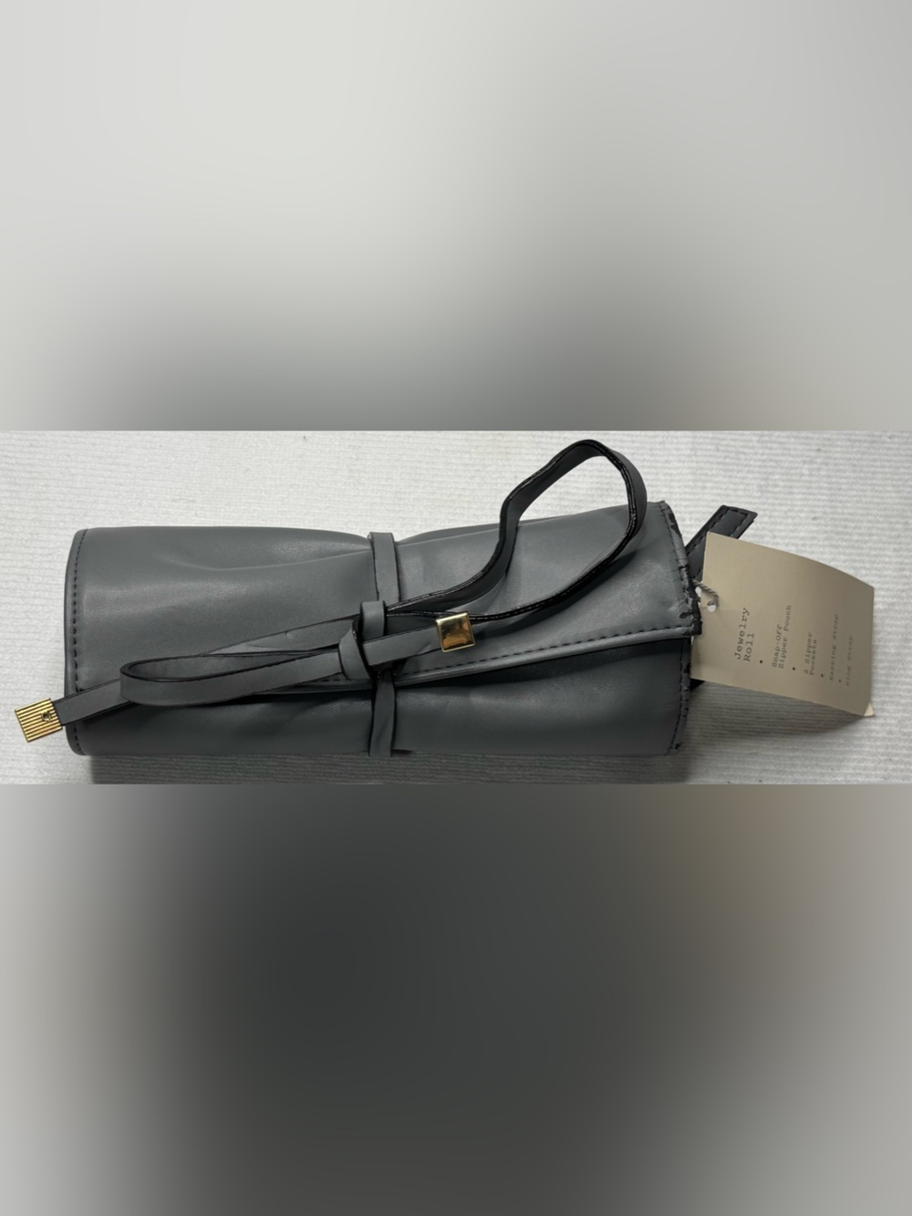 a new day Gray Fold-Over Jewelry Organizer with Gold Square Accent